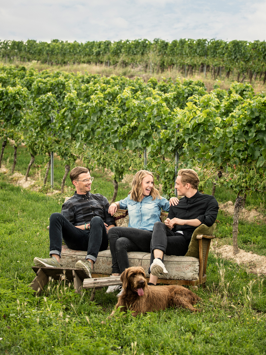 III Freunde wine - Joko Winterscheidt, Matthias Schweighöfer und Juliane Eller